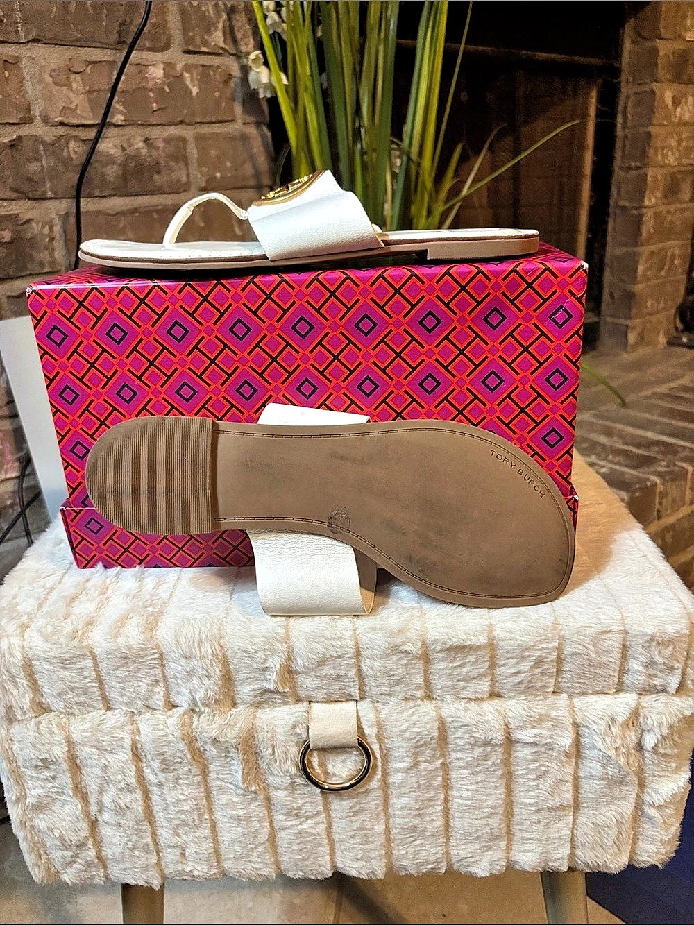 Tory Burch Miller Soft Sandal White US 3.5 NWT - Picture 3 of 4